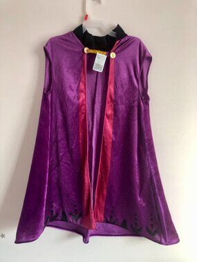 Disney Frozen Anna Winter Cape Size 4-6X Accessory Purple Magenta Toddler/Child